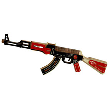 AK47冲锋枪 激光切割 木质仿真3D儿童DIY动脑益智 木制拼图玩具