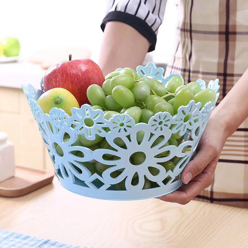 创意水果篮大号果蔬篮客厅干果糖果收纳篮家用蔬菜篮优质塑料果盘