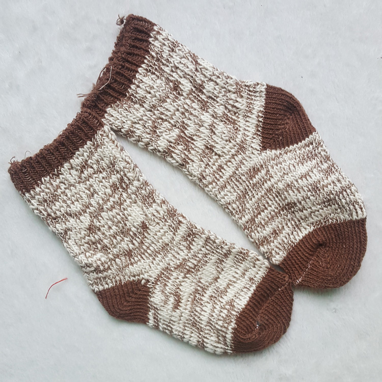 棉粗针棉线儿童袜子 秋冬季