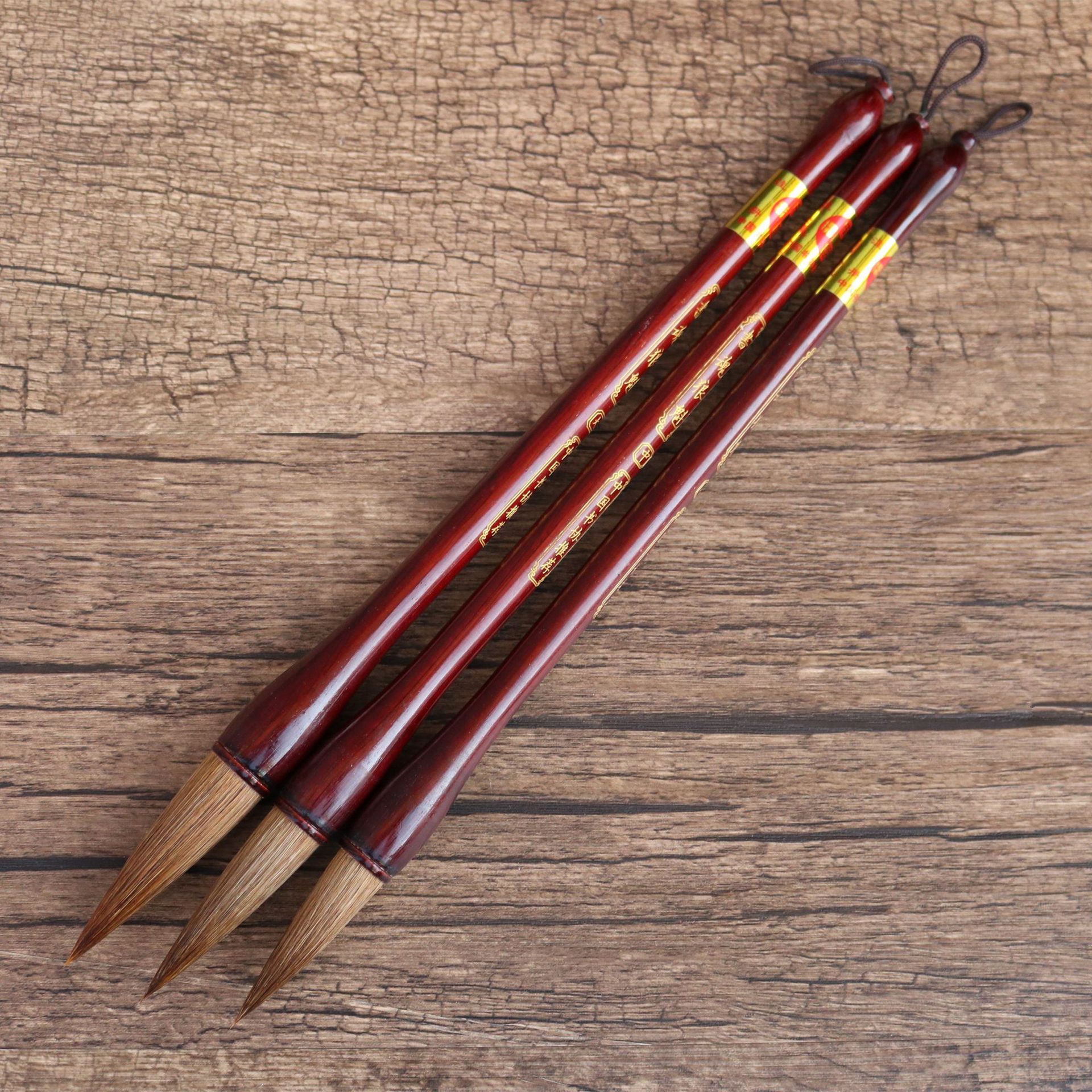 厂家直销文房四宝毛笔批发狼毫斗笔书魂狼魁春联笔书法用品可定做