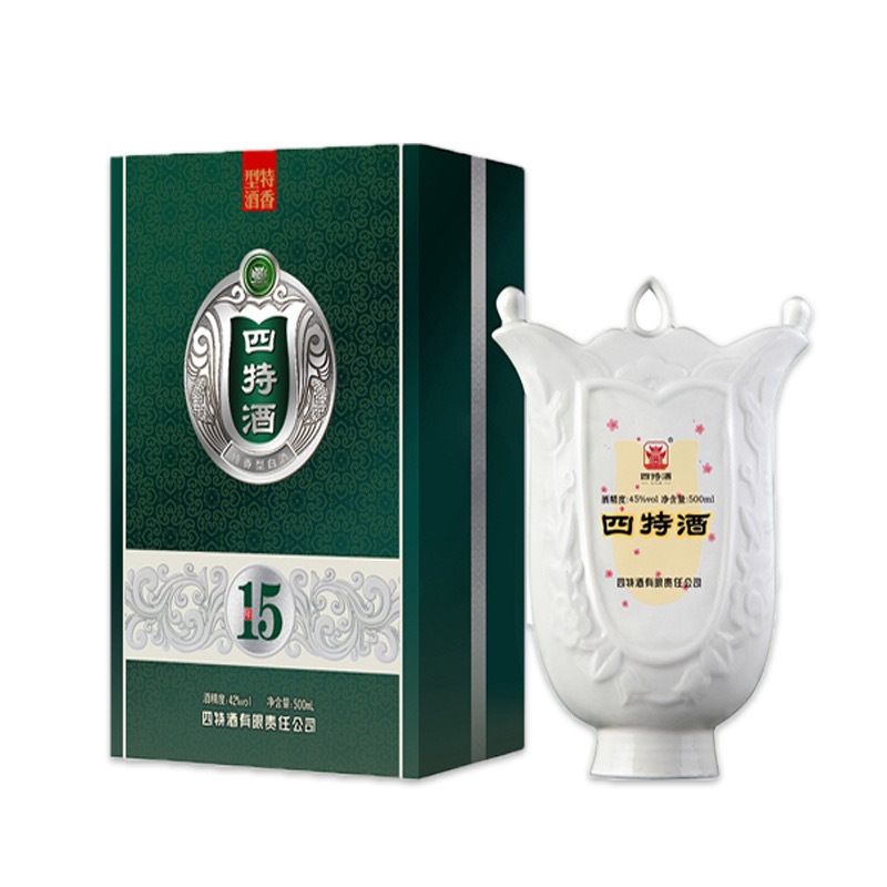四特酒15年陈酿45度500ml*5瓶整箱 特香型白酒江西四特15年