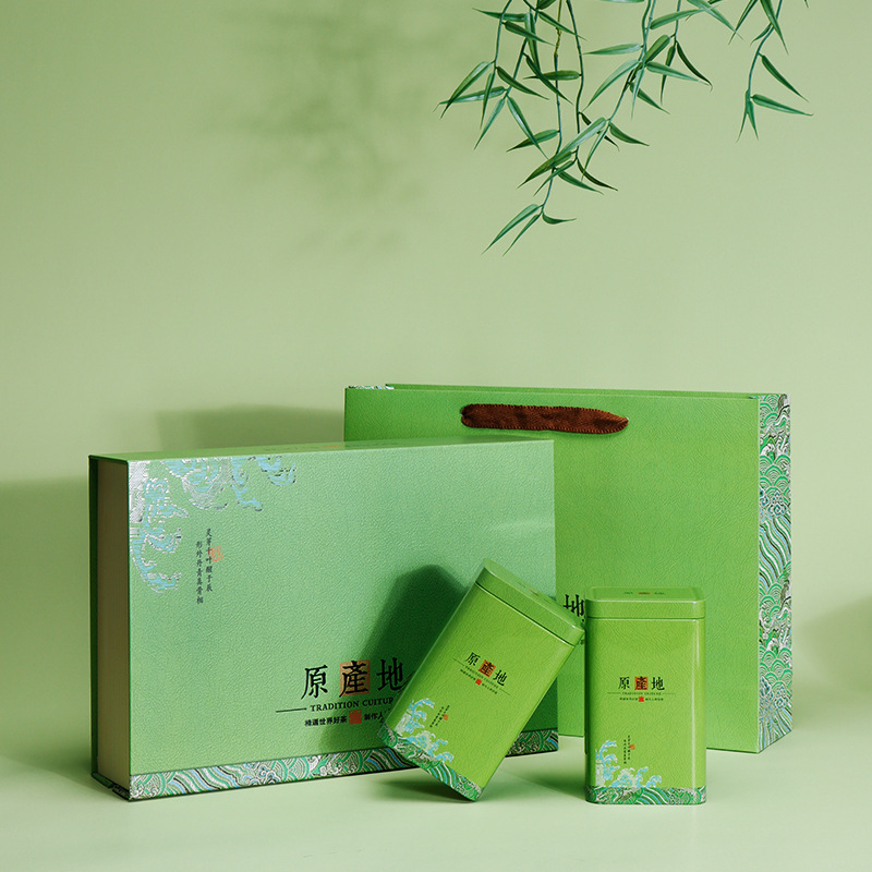 岳西翠兰茶叶礼盒装空盒一斤装日照绿茶礼盒通用茶叶包装铁盒定制
