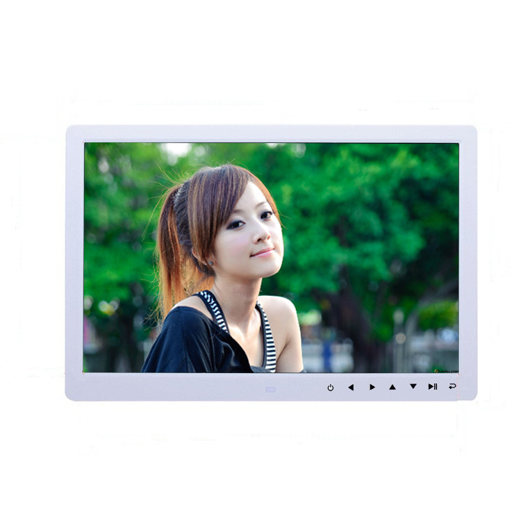 新款带触摸按键15寸/15.4寸高清数码相框 广告机 电子相册 可挂墙