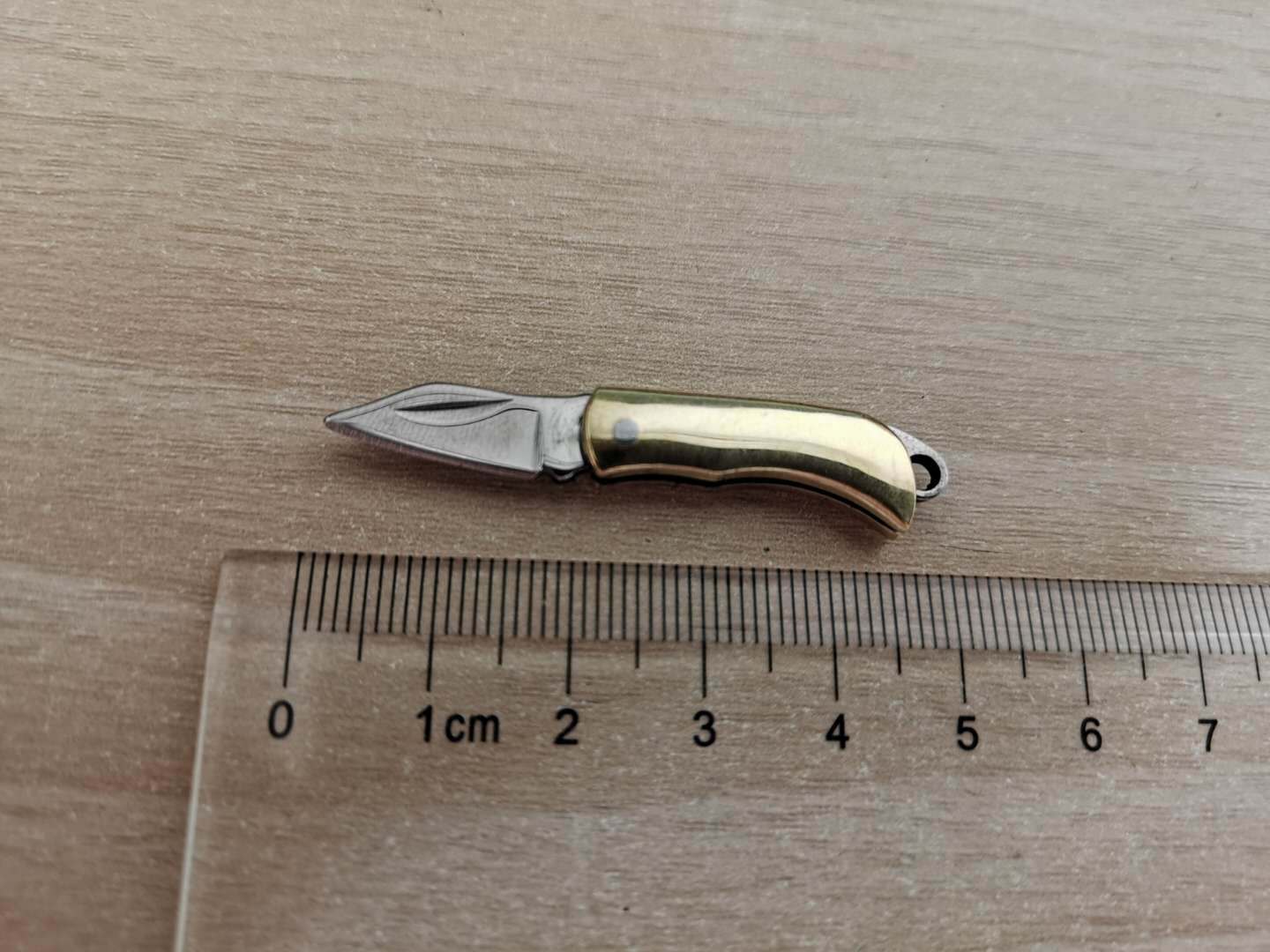 经典黄铜镜面袖珍小刀-阿里巴巴