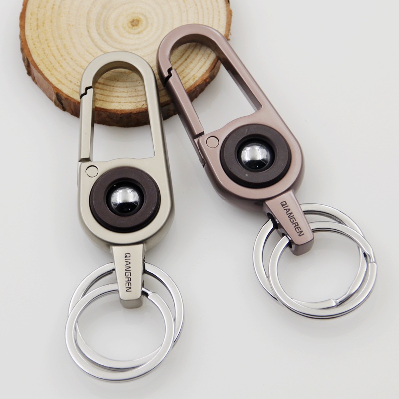 强人4372钥匙扣 全不锈钢钥匙链 高档汽车钥匙圈 创意礼品钥匙扣