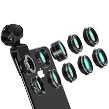 XYXD手机镜头10合1套装广角微距鱼眼CPL星光增倍流水放射三滤镜