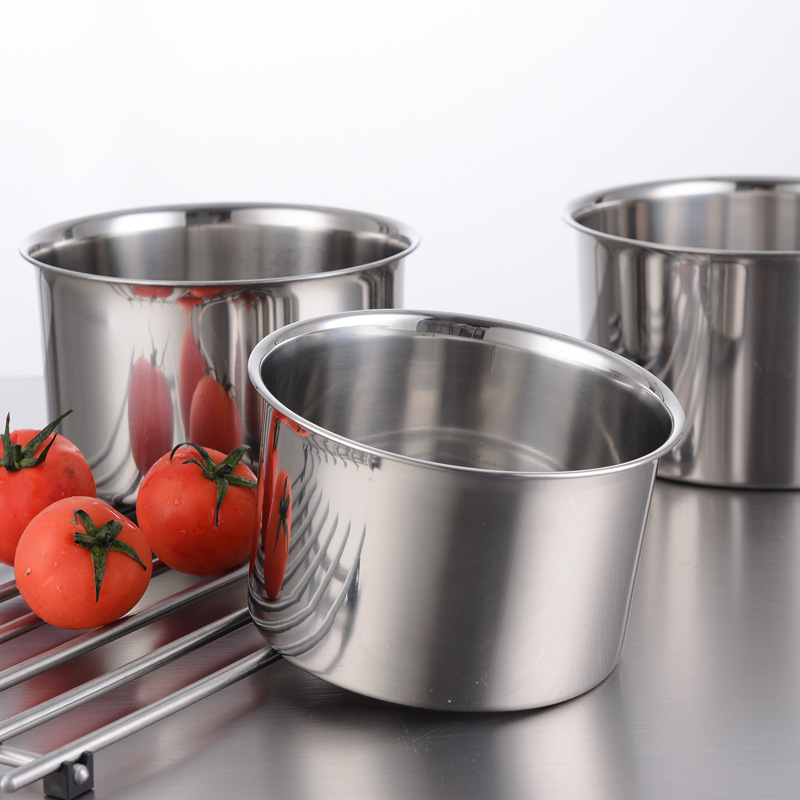 Stainless Steel Kitchenware Non-Magnetic Stock Pot Seasoning Seasoning Box Tureen Container Seasoning Basin Egg Pots More than Slow Cooker Wholesale