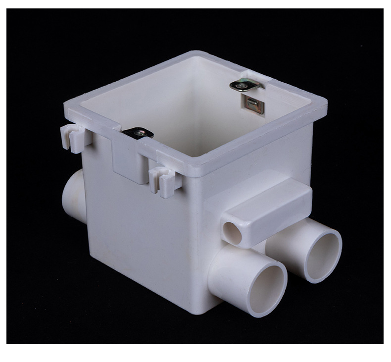 pvc75集成拼装穿筋盒 连体暗盒电工集成线盒开关盒插座配件接线盒