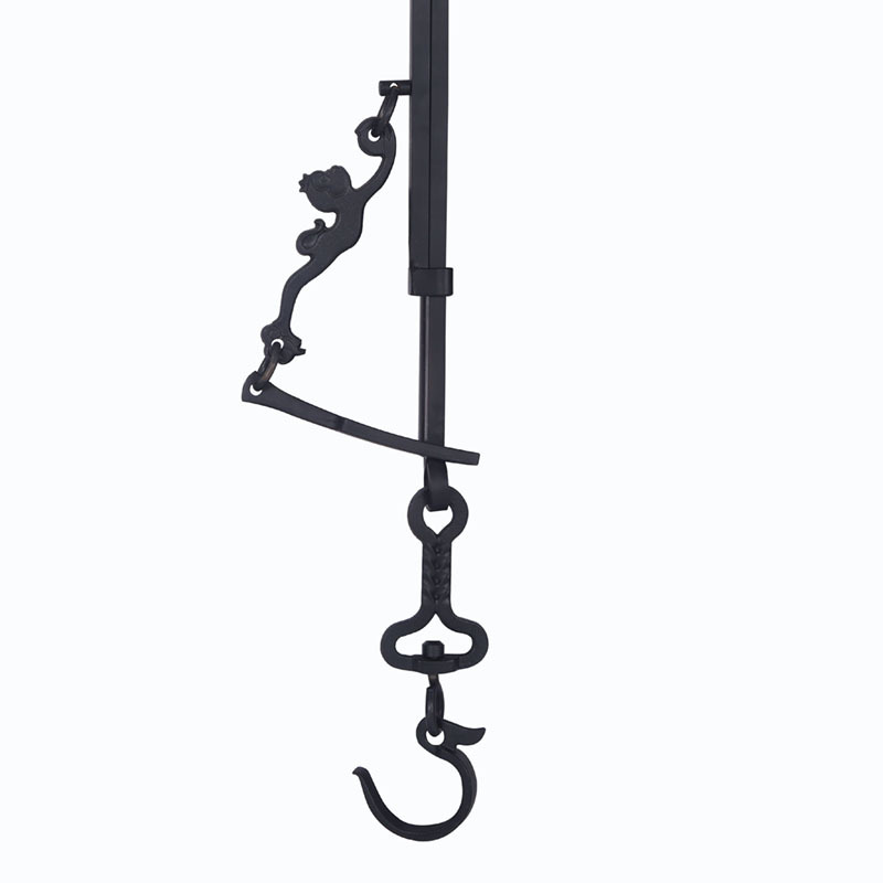 日式悬吊挂钩火钵专用火炉钩茶艺日本装饰铁质自在钩挂铁茶壶利器