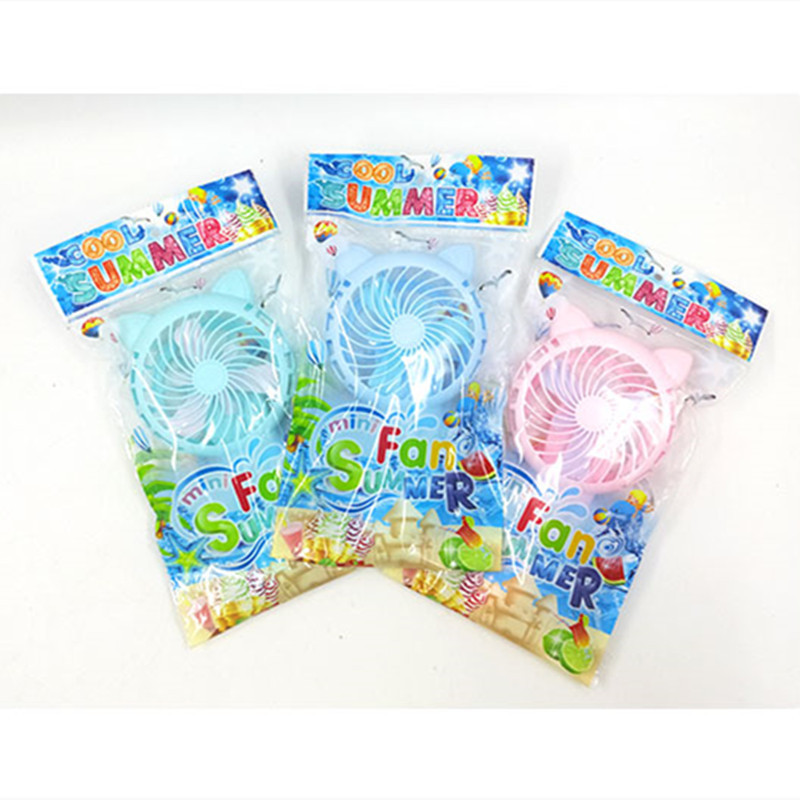 Cat Hand Pressure Fan Large Cartoon Fan Summer Cool Outdoor Little Fan Gift Toys Wholesale Hot Sale