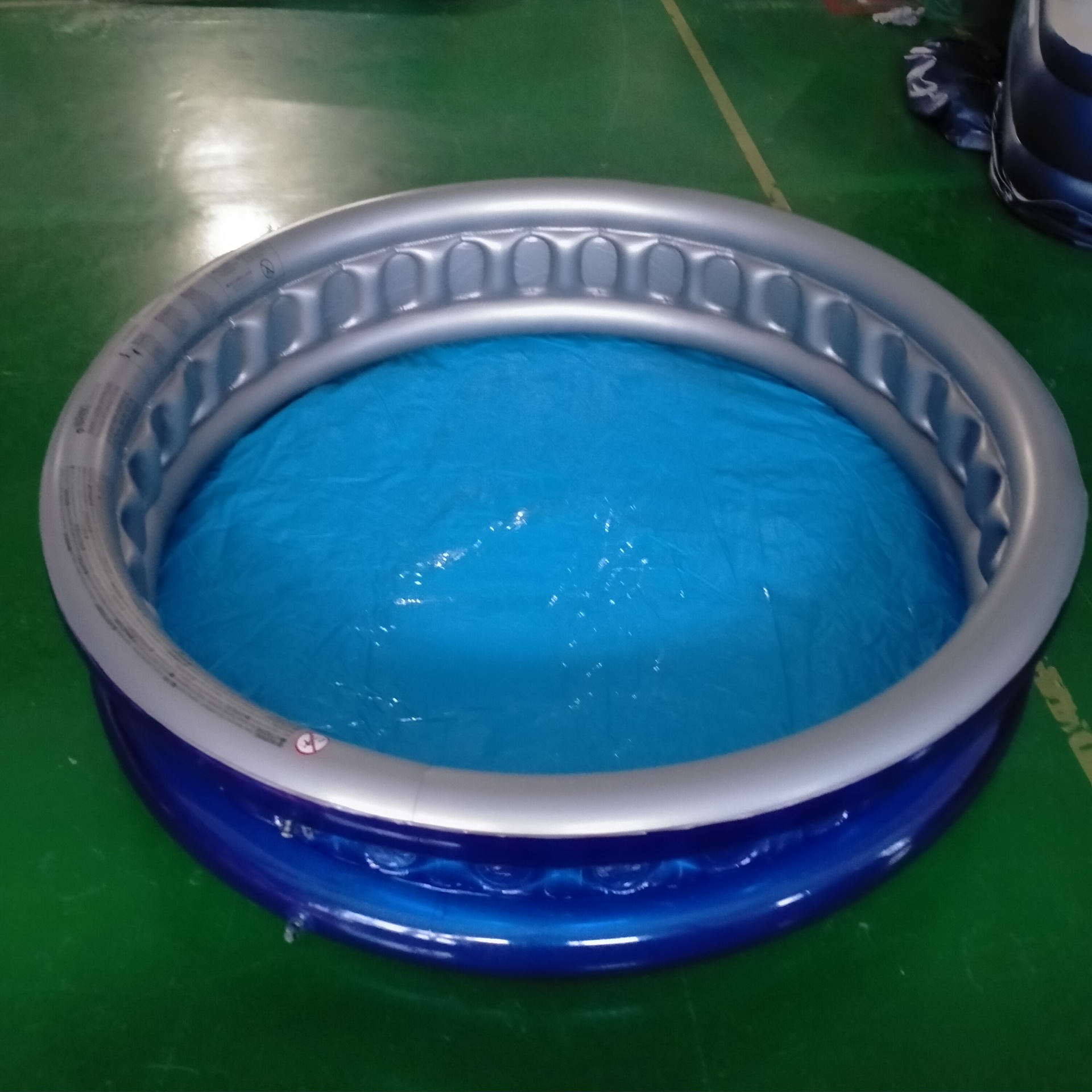 厂家定做 圆形pvc充气水池 六边形凹凸家庭水盆 软边水池175*35cm