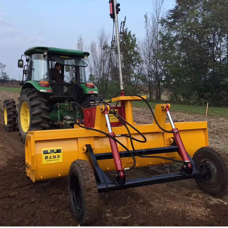 供应土地平整机四轮拖拉机带卫星激光平地机大面积农田整平机