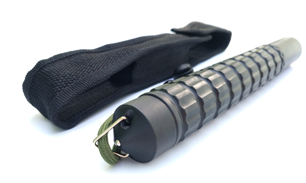 悍马橡胶甩棍伸缩棍安保破窗防身武器车载甩鞭健身塑胶棍子三节棍