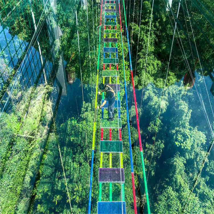 网红吊桥 网红步步惊心桥 高空漫步 高空拓展项目 景区项目