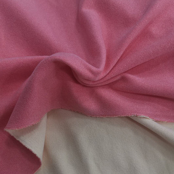 染色针织布家居服双面双色ab德绒 280克秋冬保暖服装用布德绒布料