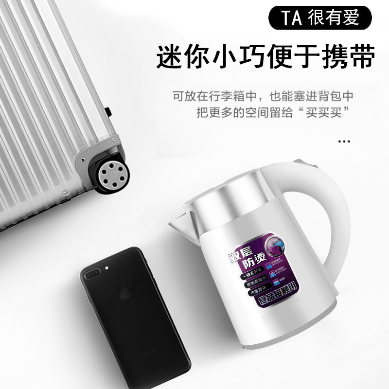 Portable Electric Kettle Student Dormitory Small Capacity Small Power Car Kettle Hotel Hotel Fast Kettle Wholesale