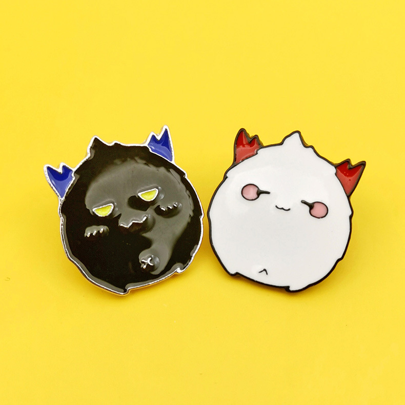 小恶魔胸针卡通可爱别针饰品情侣女防走光胸花金属衣服配饰徽章