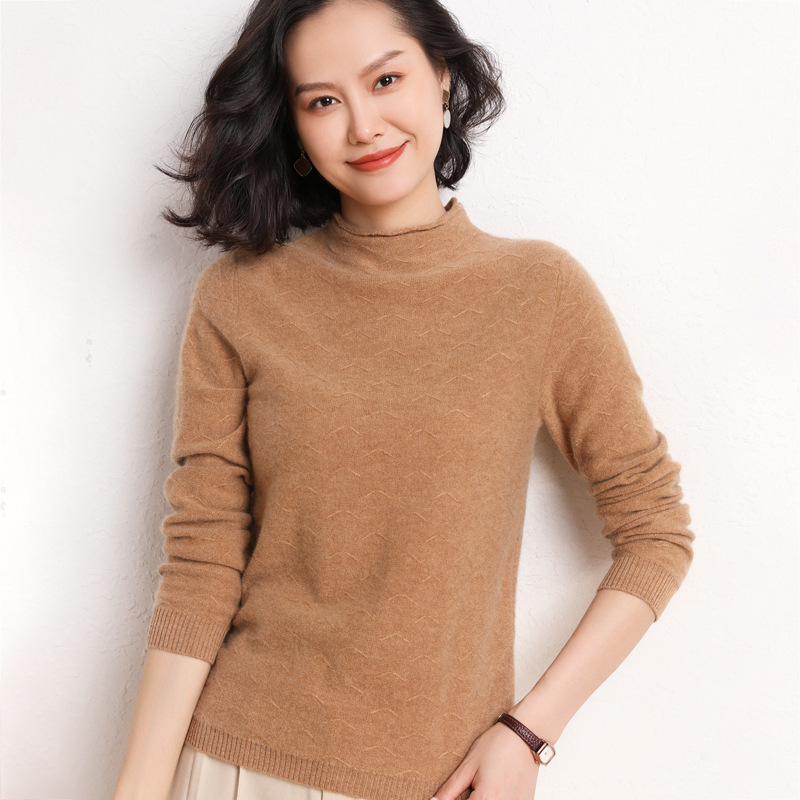 时尚羊绒衫短款女