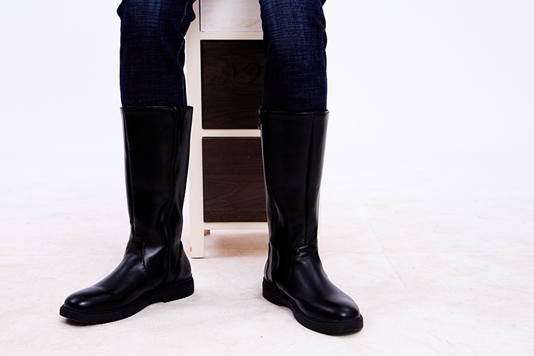 阅兵高筒靴军鼓乐队演出军官靴骑马升旗手军靴国旗班仪仗队长筒靴