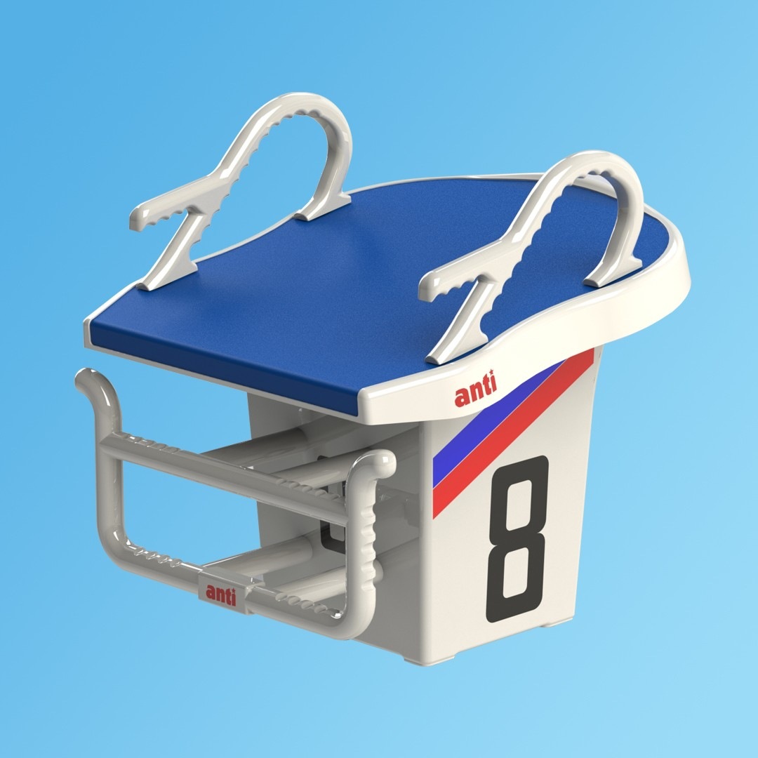 标准游泳池出发台可调节出发台竞赛池跳台