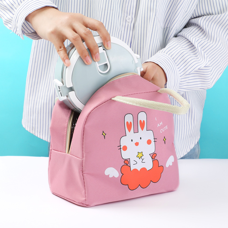 New Lunch Bag Insulated Bag Oxford Cloth with Rice Lunch Bag Animal Pattern Lunch Box Bag