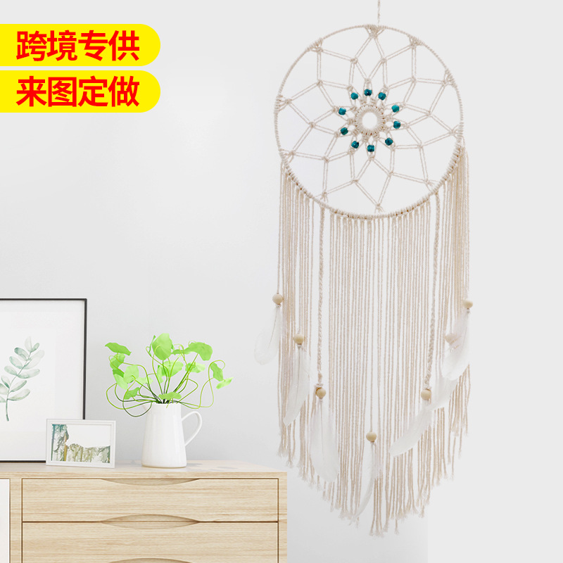 Tapestry Hand-Woven Cotton Tassel Ins Style Home Decoration Wall Wall Decorations Tapestry Dreamcatcher