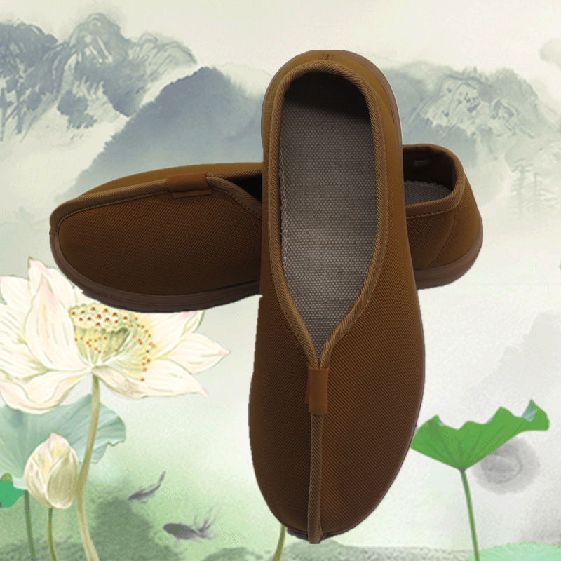 老北京了尘僧服僧鞋布单鞋春秋夏季亚麻罗汉鞋巴黎和尚出家人男女