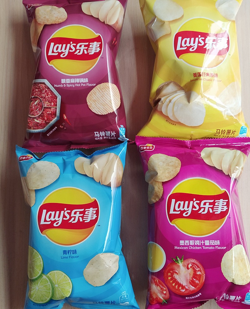 袋装薯片40g/袋 黄瓜青柠多口味膨化食品批发 运输途中漏气不售后