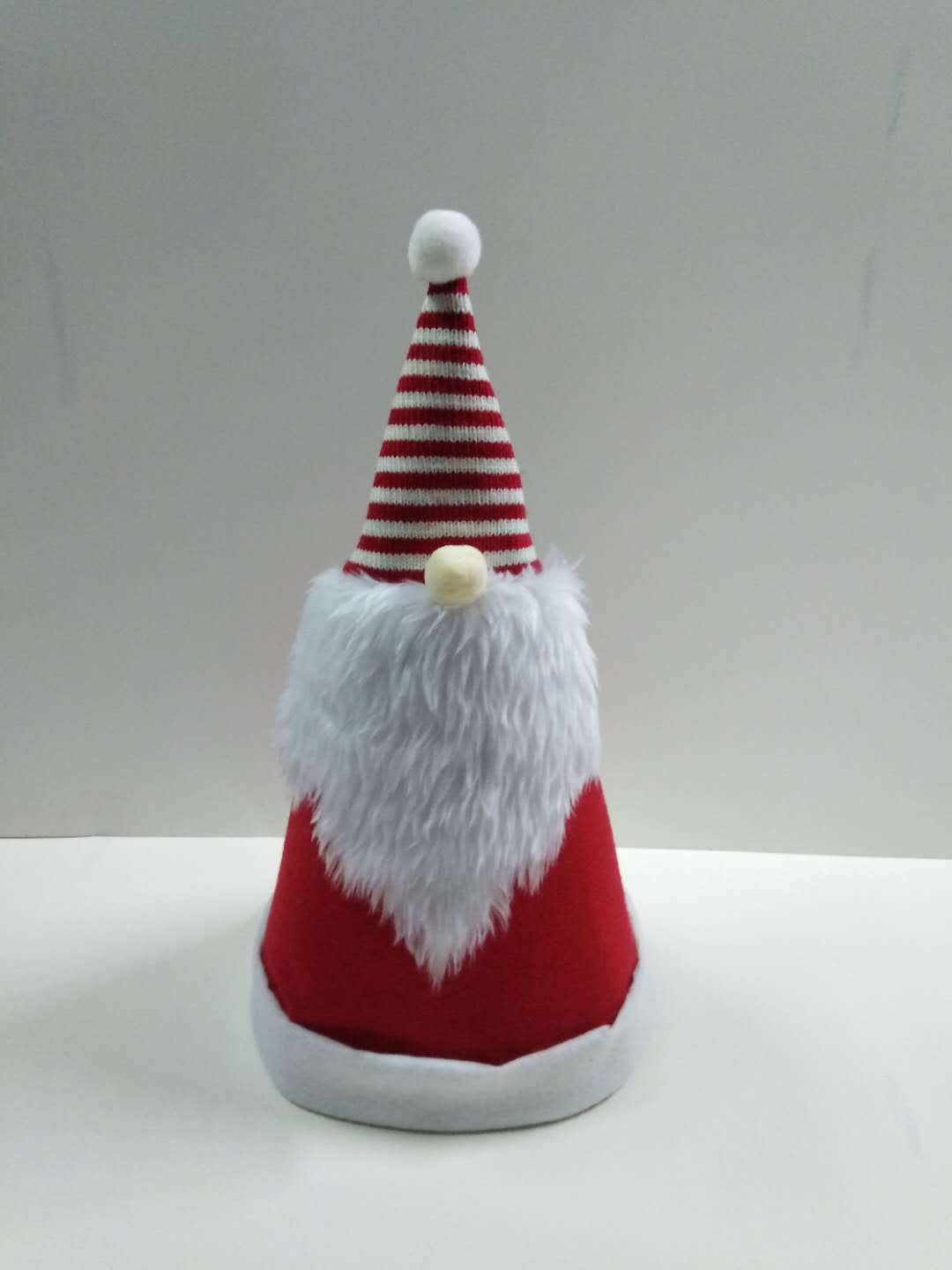 跨境热卖圣诞地精帽小矮人圣诞帽 成人圣诞帽 圣诞树顶装饰 两用
