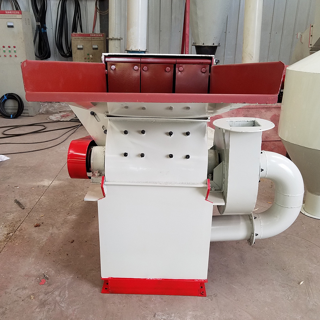 旋切木皮粉碎机移动园林树枝旋切木皮单板皮粉碎机设备600