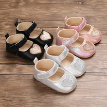 春秋款0-1岁宝宝学步鞋6-12个月软底婴儿鞋可爱公主鞋