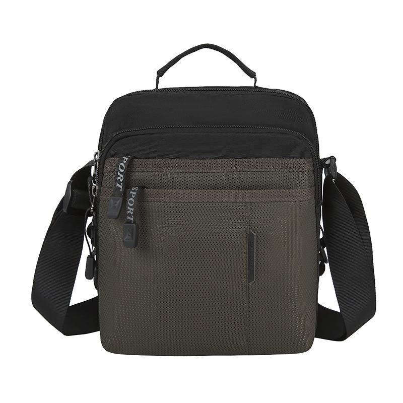 Nylon Men's Handbag Simple Travel Multifunctional Chest Bag Portable Shopping Carry Bag Crossbody Shoulder Bag