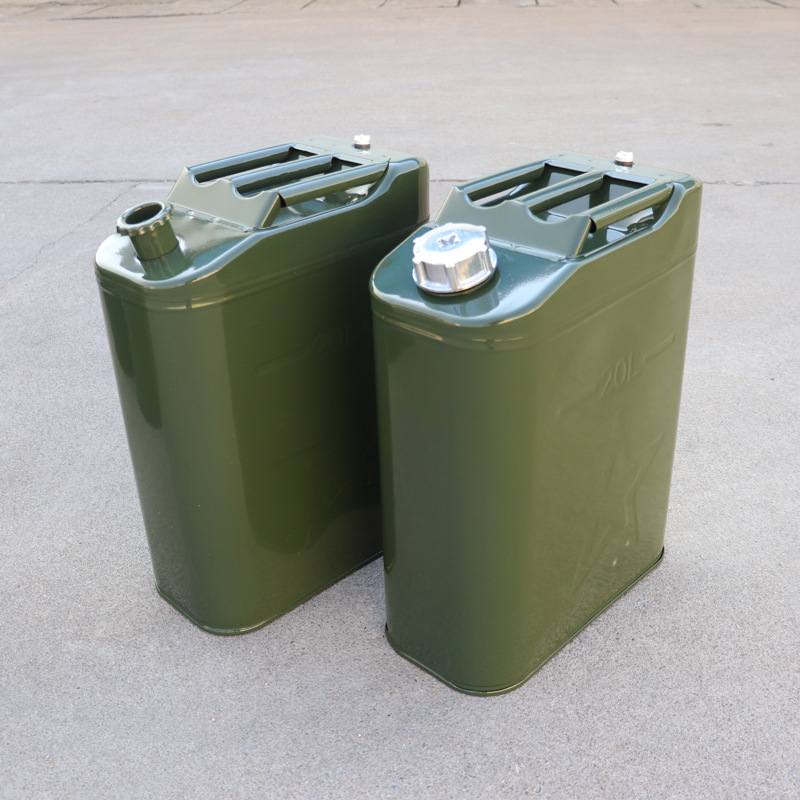 便携式汽油桶 立式备用油桶 钢制扁油桶 汽油桶30升 油桶