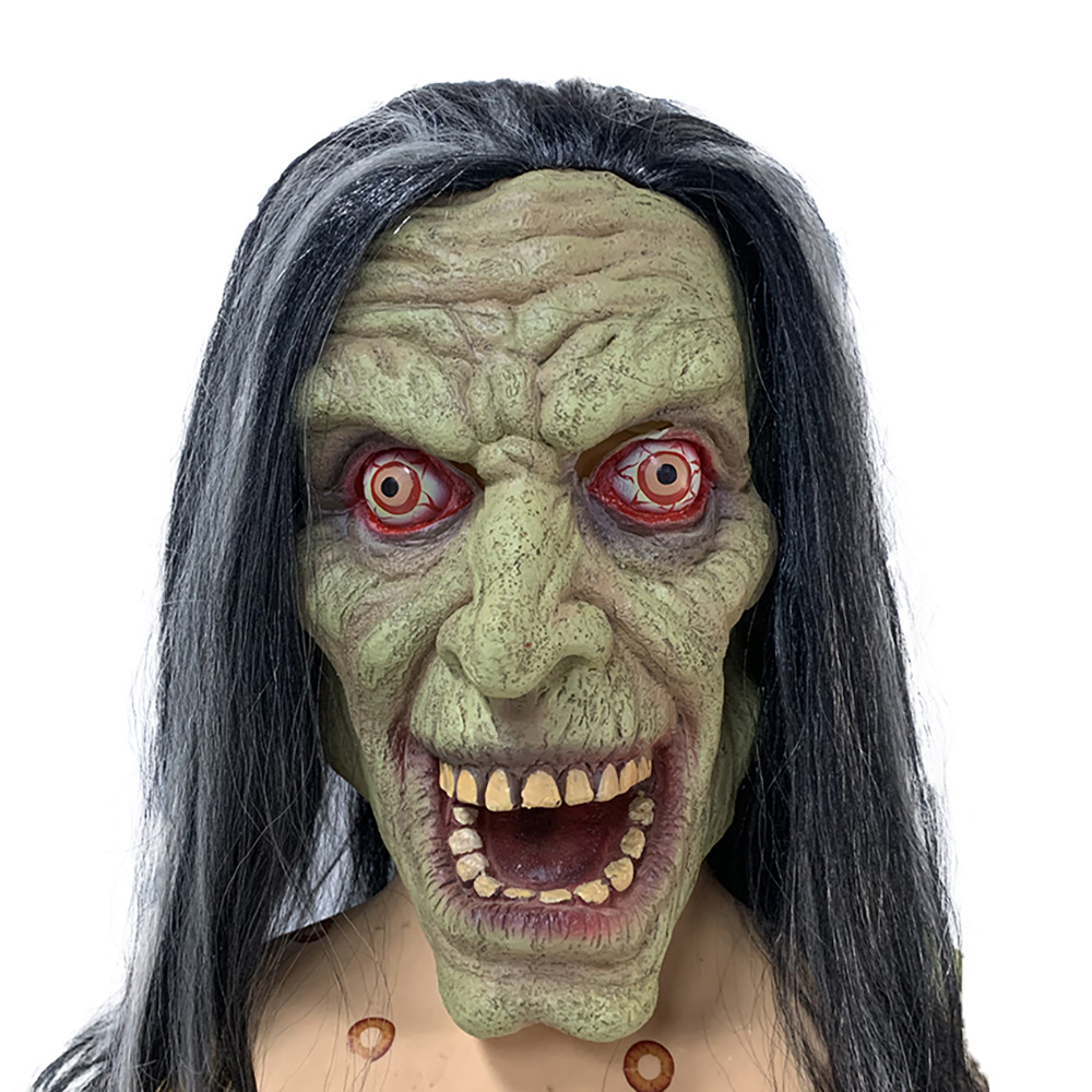 亚马逊爆款2020新款万圣节恐怖恶魔面具牛魔王牛角鹿角动物头面具