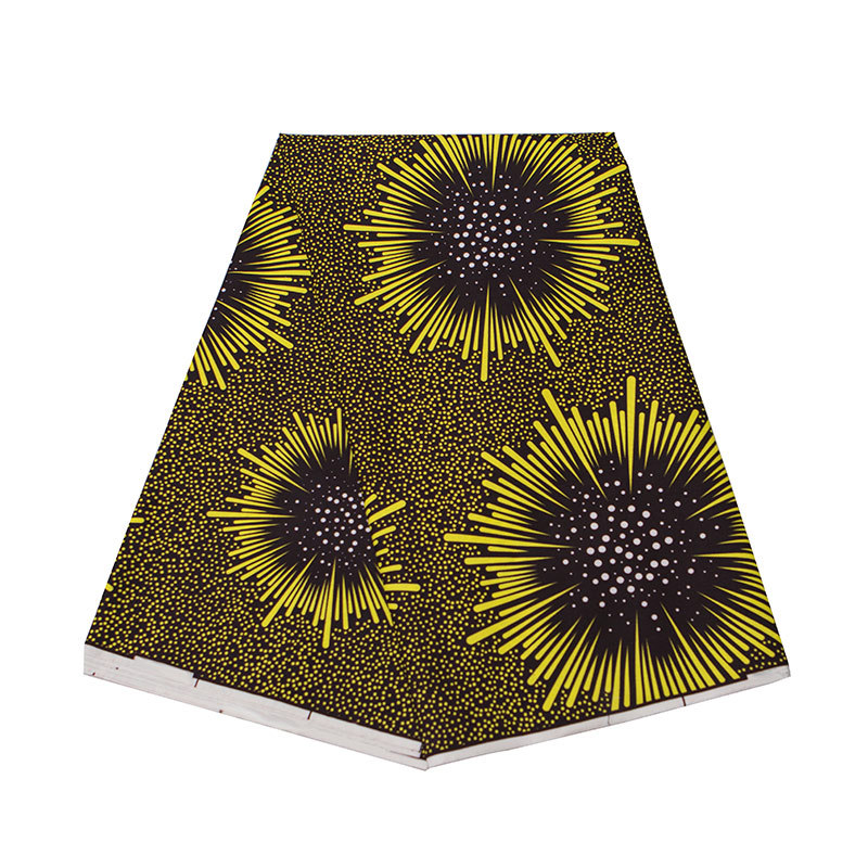 非洲民族服装全涤蜡染布仿蜡布双面渗透印花布super wax / java