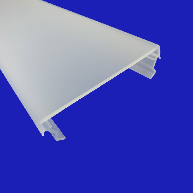 亚克力磨砂半透明平面条形灯罩 pmma挤塑异型灯罩 压克力塑料灯罩