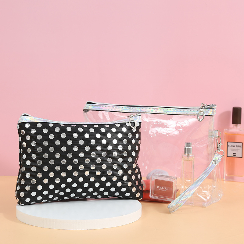 New Simple Style Daily Portable Wash Bag Travel Portable Convenient Cosmetic Bag Zipper Storage Bag