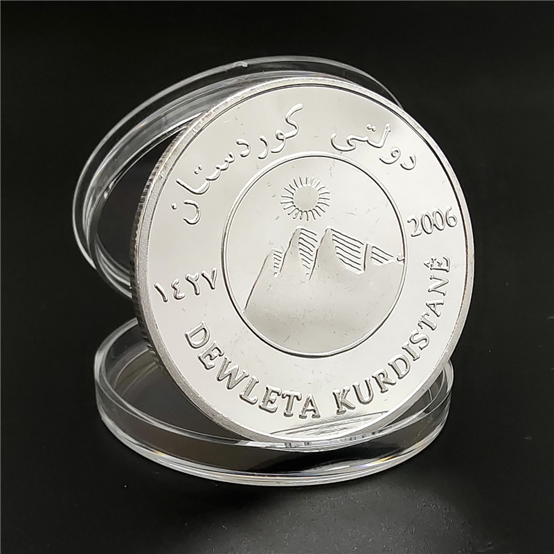 伊拉克灰背隼纪念币银色 10000鸟纪念币银色