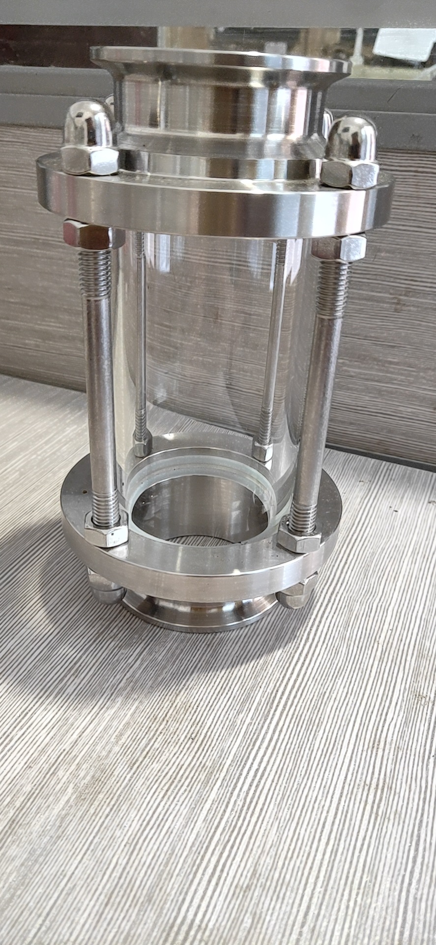 304卫生食品级快装视镜不锈钢管道视盅卡箍式直通视镜25 38 51 63