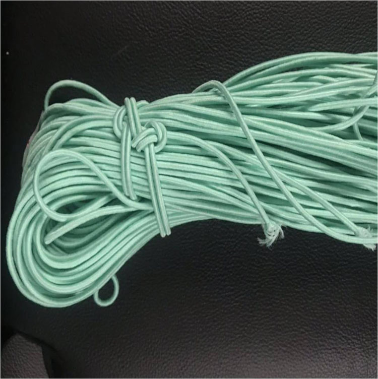 松紧橡筋绳线黑白彩色2.5mm细松紧绳 弹力绳厂家批发圆弹力线