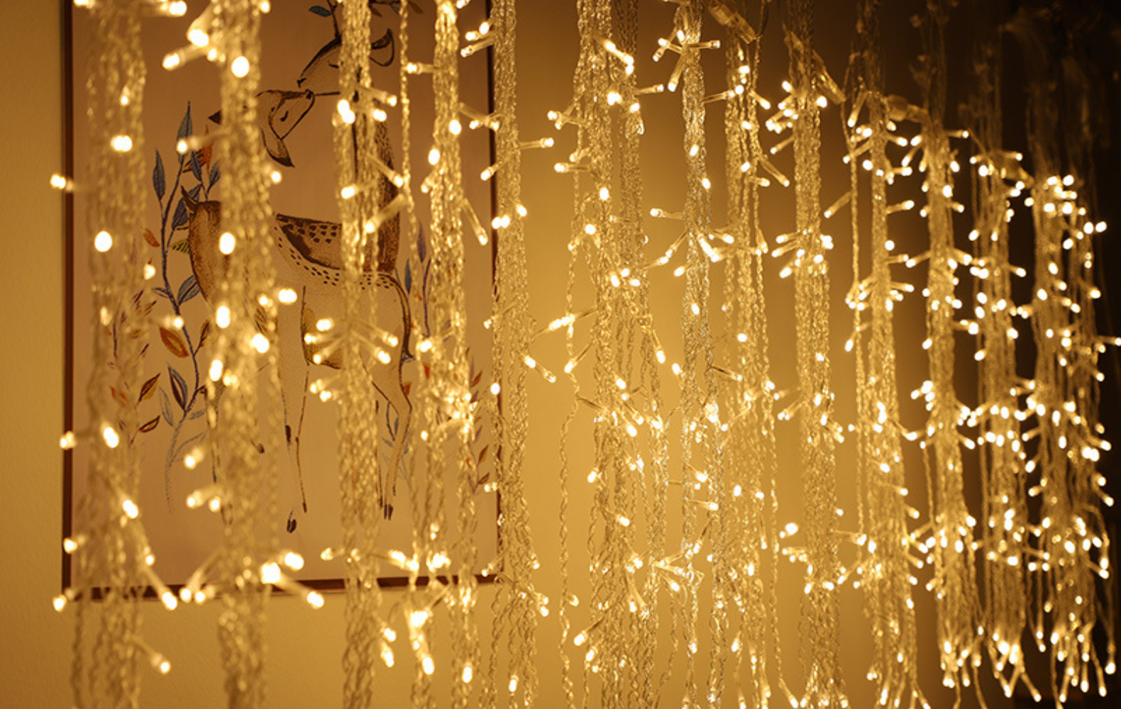 led灯户外城市亮化彩灯冰条窗帘闪灯防水满天星商场装饰冰条串灯