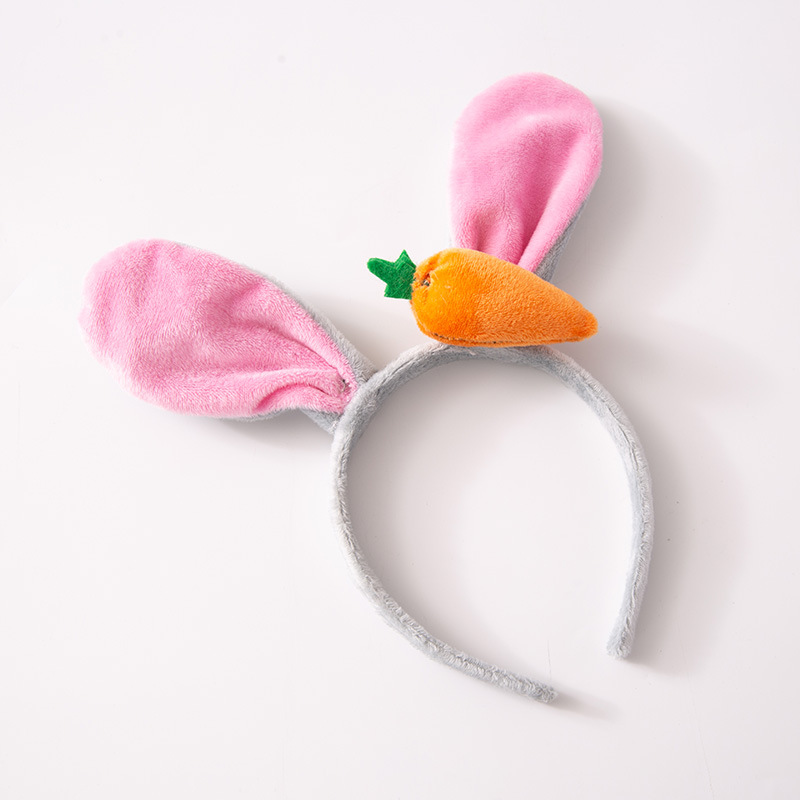 发光毛绒 兔耳朵发箍 胡萝卜饰品 王俊凯同款 演唱会派对聚会卖萌