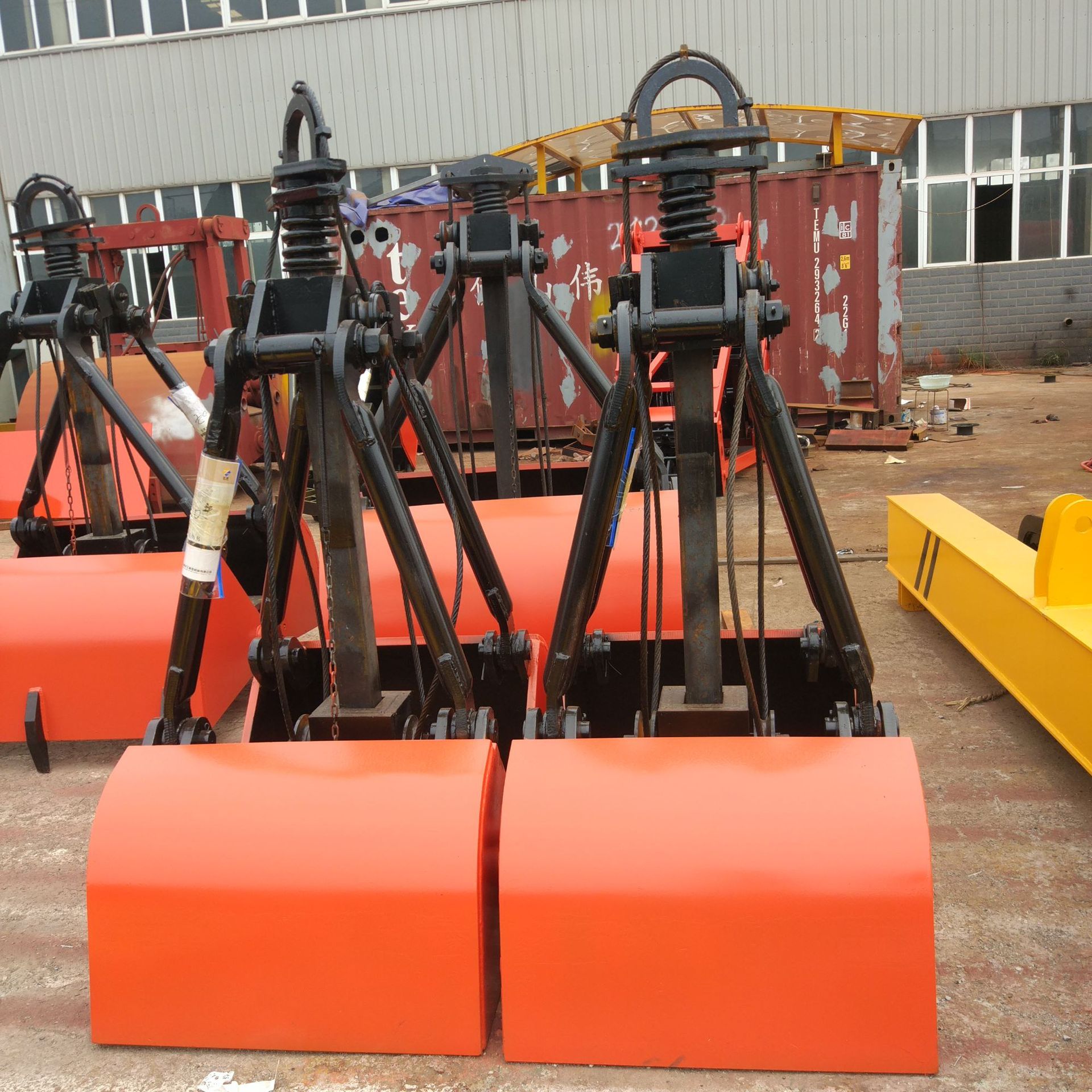 机械式大容积单绳悬挂抓斗9立方轻型抓夹/u80吊钩起重用抓具