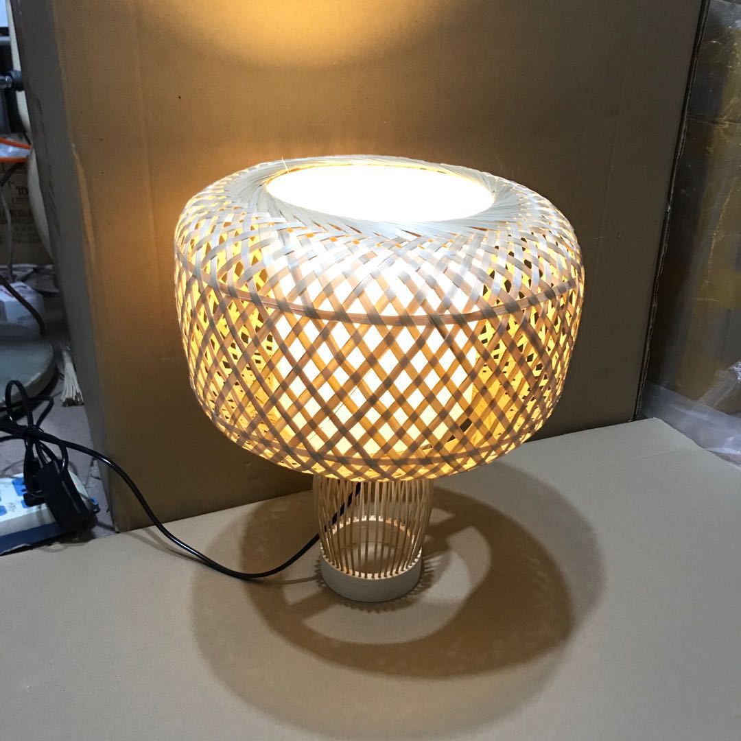 创意餐厅饭店火锅店咖啡厅竹灯笼吊灯手工编织竹篾灯笼台灯民宿灯