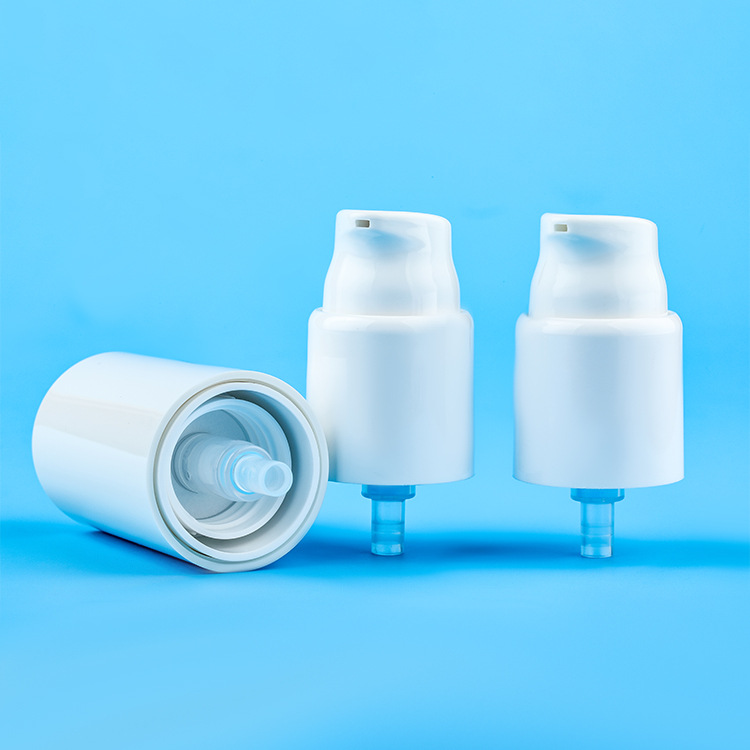20/410乳液泵泵 全塑白色弹簧外置泵头 化妆品粉底液按压泵头工厂