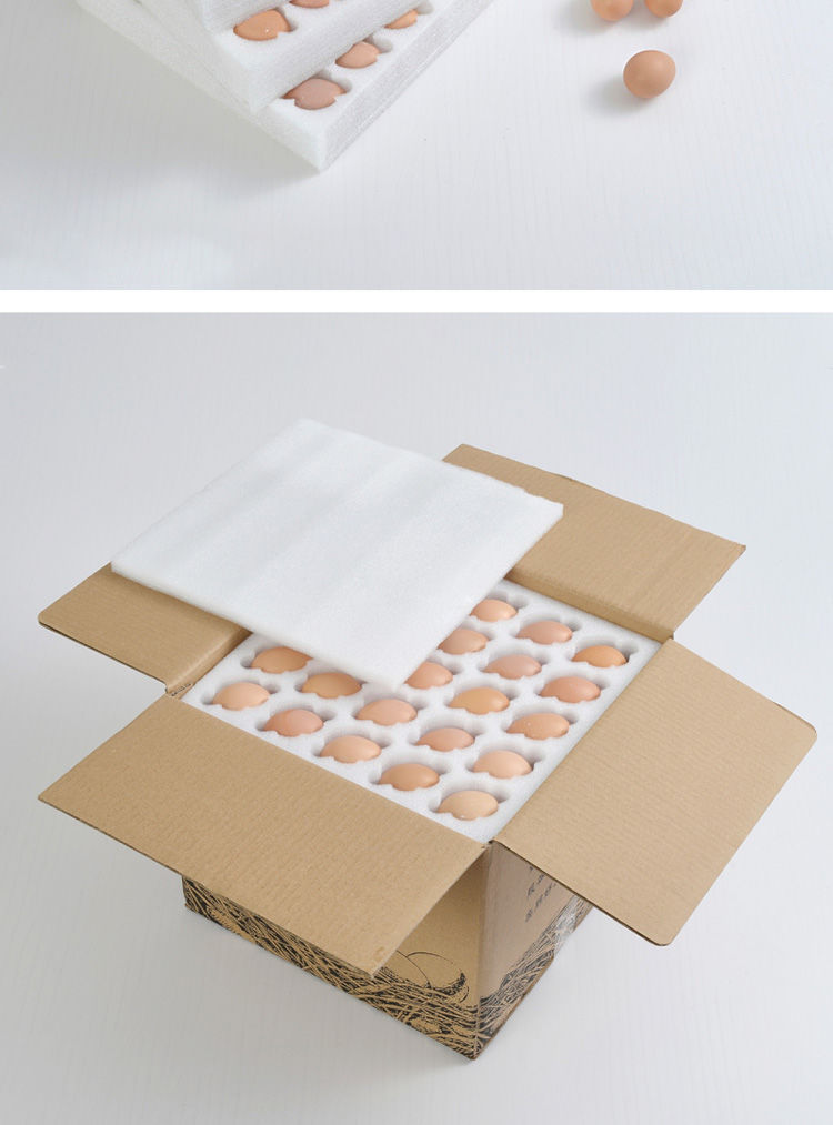 土鸡蛋托包装盒100枚装泡沫纸箱通用款防震快递礼品盒运蛋神器