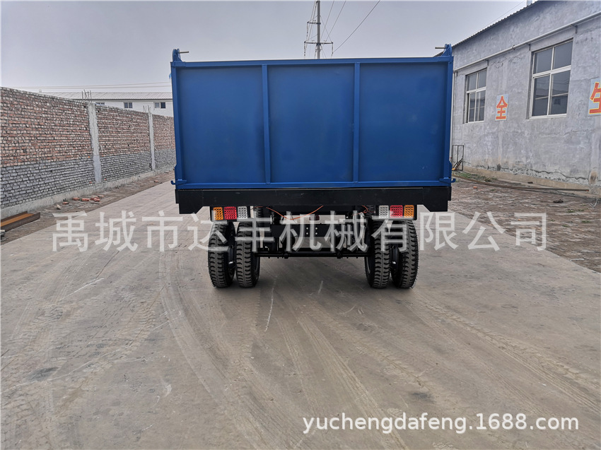 高栏板运粮自卸拖车 农村合作社运粮专用车 大马力拖斗生产厂家