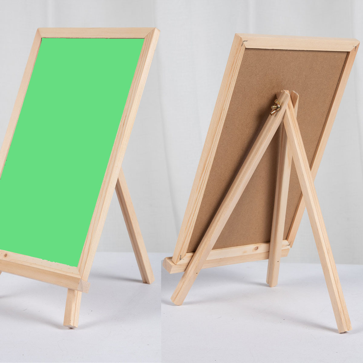 新款儿童小黑板书法字画板商店写字板带支架板家居可移动木质摆件