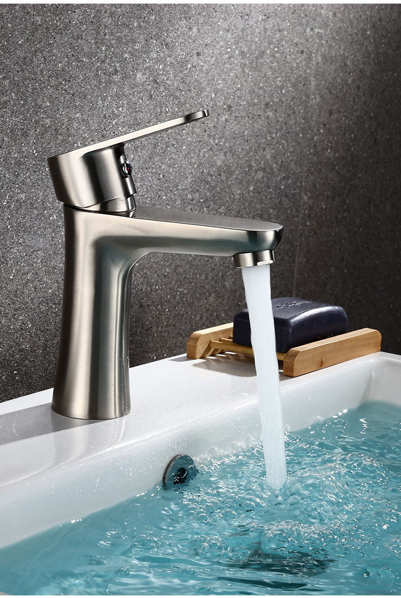 304不锈钢水龙头面盆龙头冷热洗手盆浴室柜冷暖水暖卫浴洁具厂家