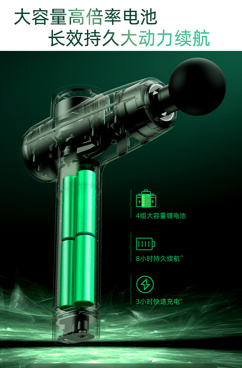 厂家直销筋膜枪敲击电动按摩器高频震动迷你筋膜抢深层放松颈膜抢